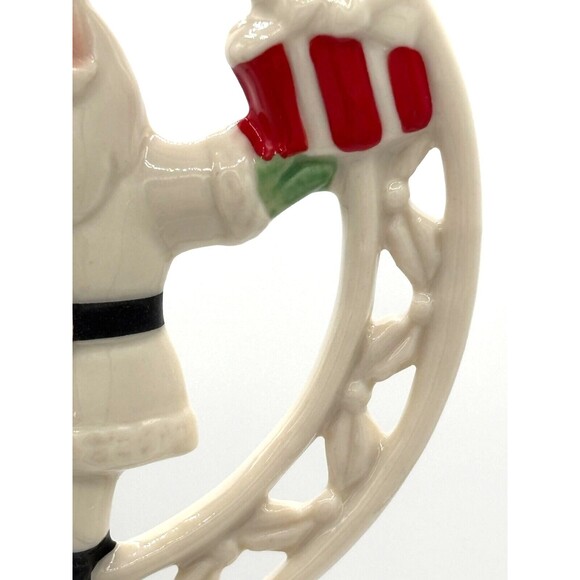 Lenox Pierced Figural Santa Christmas Ornament Bone China 24K Gold Accent 890028 - Picture 14 of 16